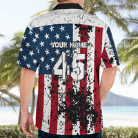 Custom American Flag Motocross Hawaiian Shirt with Eagle Graphic - Wonder Print Shop