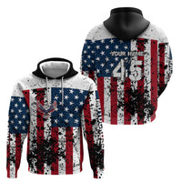 Custom American Flag Motocross Hoodie with Eagle Graphic - Wonder Print Shop