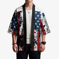 Custom American Flag Motocross Kimono with Eagle Graphic - Wonder Print Shop