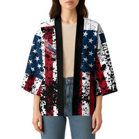 Custom American Flag Motocross Kimono with Eagle Graphic - Wonder Print Shop
