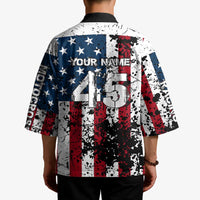 Custom American Flag Motocross Kimono with Eagle Graphic - Wonder Print Shop