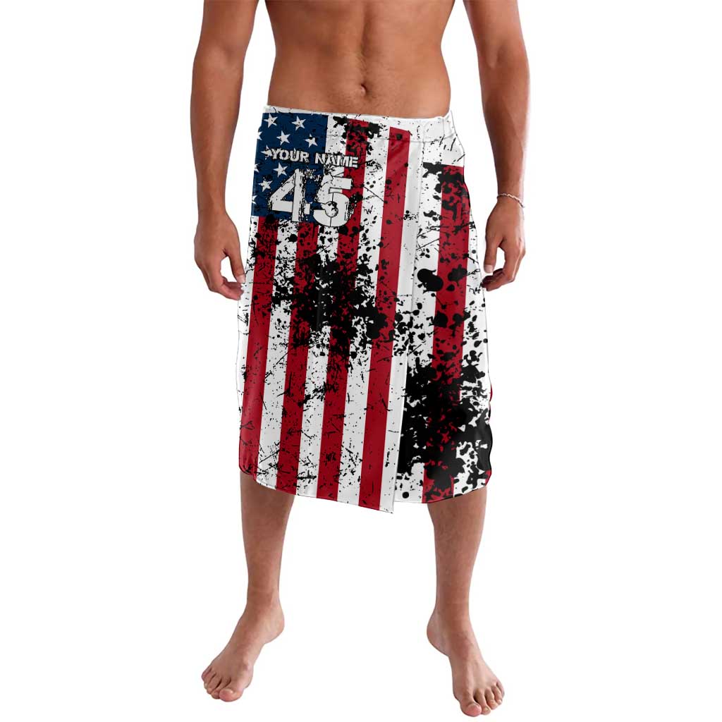 Custom American Flag Motocross Lavalava with Eagle Graphic - Wonder Print Shop