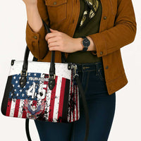 Custom American Flag Motocross Leather Bag with Eagle Graphic - Wonder Print Shop