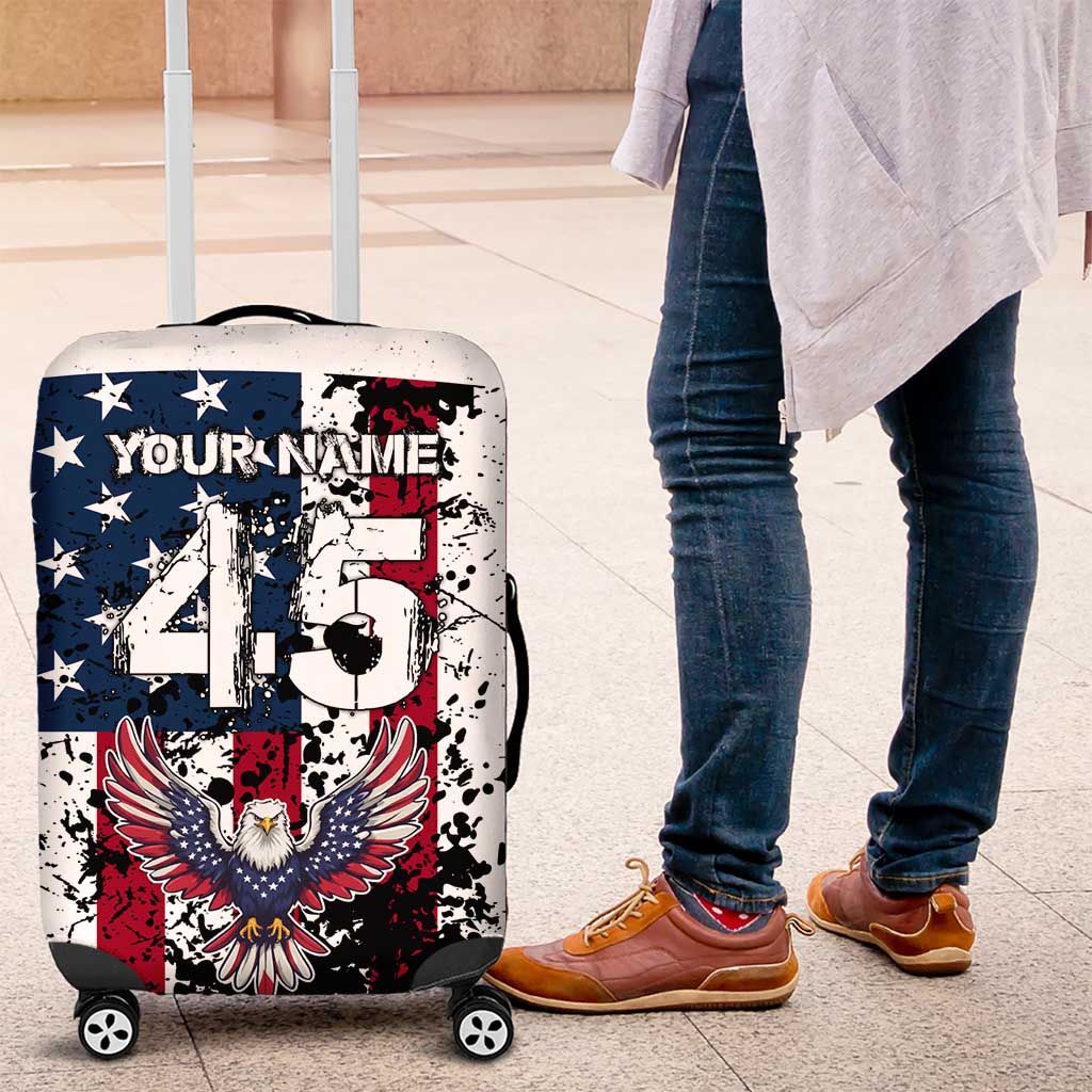 Custom American Flag Motocross Luggage Cover with Eagle Graphic - Wonder Print Shop