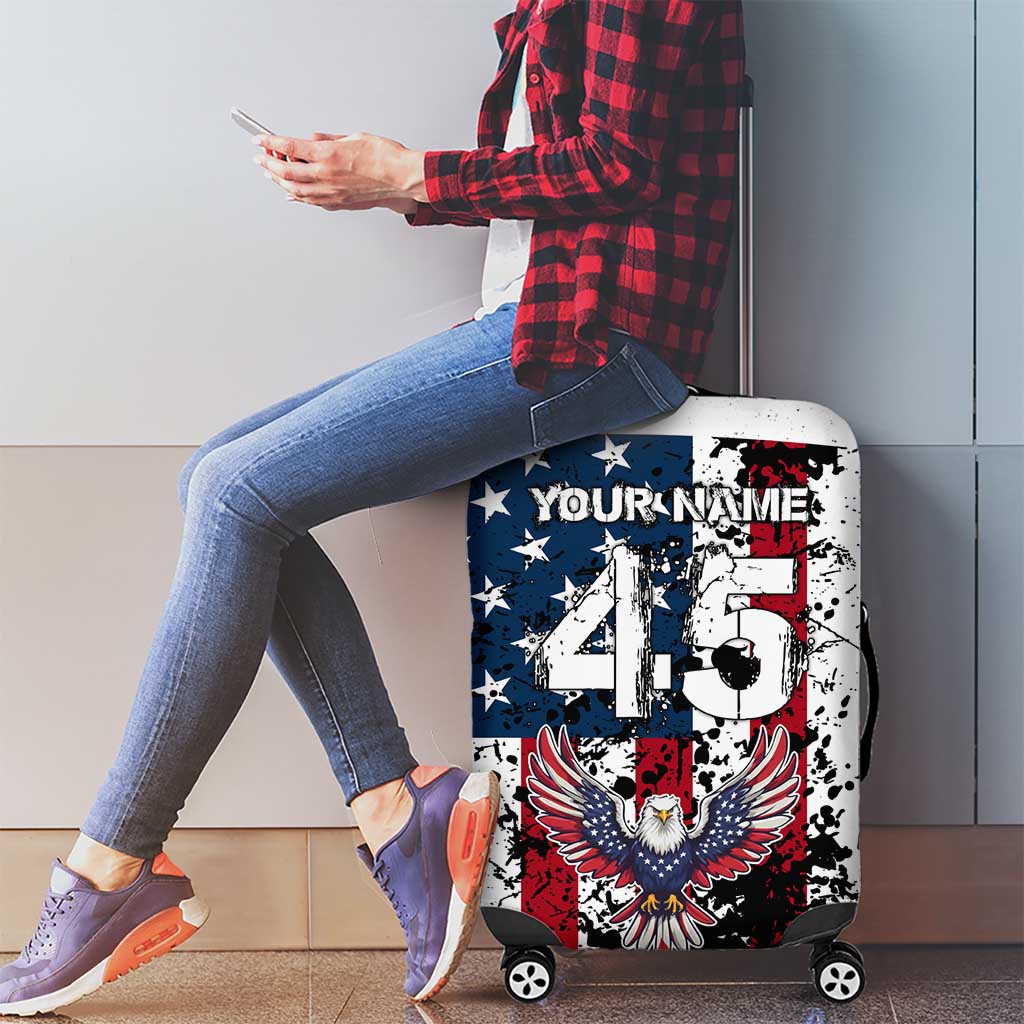 Custom American Flag Motocross Luggage Cover with Eagle Graphic - Wonder Print Shop