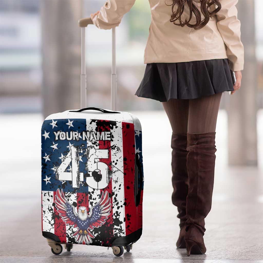 Custom American Flag Motocross Luggage Cover with Eagle Graphic - Wonder Print Shop
