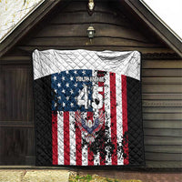 Custom American Flag Motocross Quilt with Eagle Graphic - Wonder Print Shop