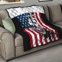 Custom American Flag Motocross Quilt with Eagle Graphic - Wonder Print Shop