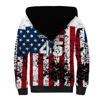 Custom American Flag Motocross Sherpa Hoodie with Eagle Graphic - Wonder Print Shop