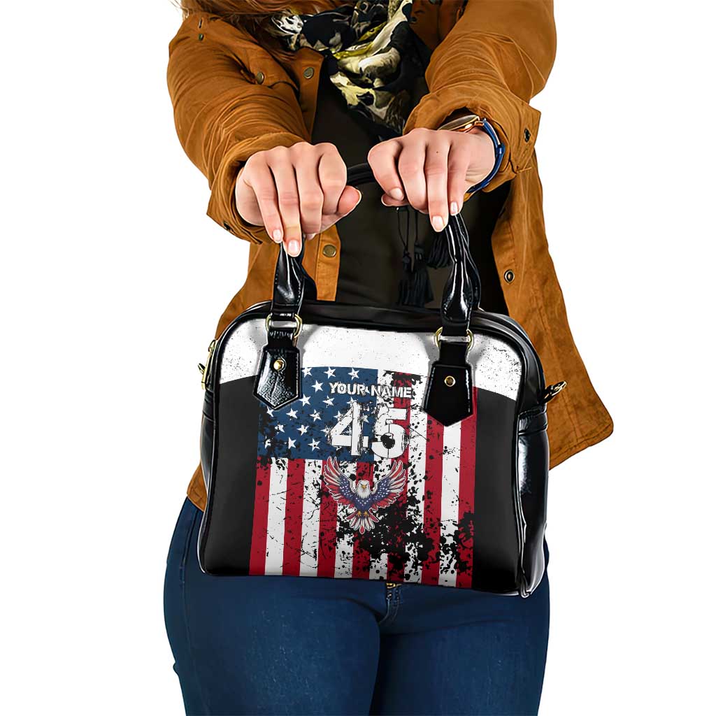 Custom American Flag Motocross Shoulder Handbag with Eagle Graphic - Wonder Print Shop
