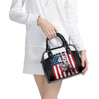 Custom American Flag Motocross Shoulder Handbag with Eagle Graphic - Wonder Print Shop