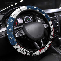 American Flag Motocross Steering Wheel Cover with Eagle Graphic - Wonder Print Shop