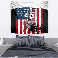 Custom American Flag Motocross Tapestry with Eagle Graphic - Wonder Print Shop