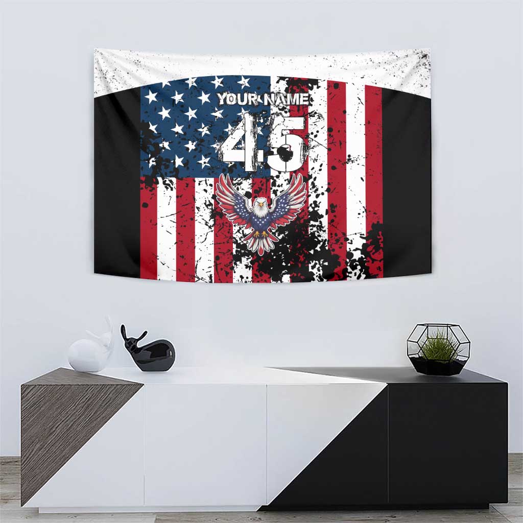 Custom American Flag Motocross Tapestry with Eagle Graphic - Wonder Print Shop