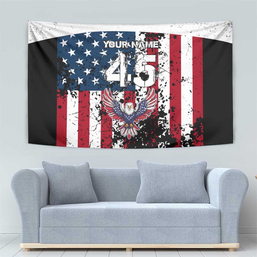 Custom American Flag Motocross Tapestry with Eagle Graphic - Wonder Print Shop