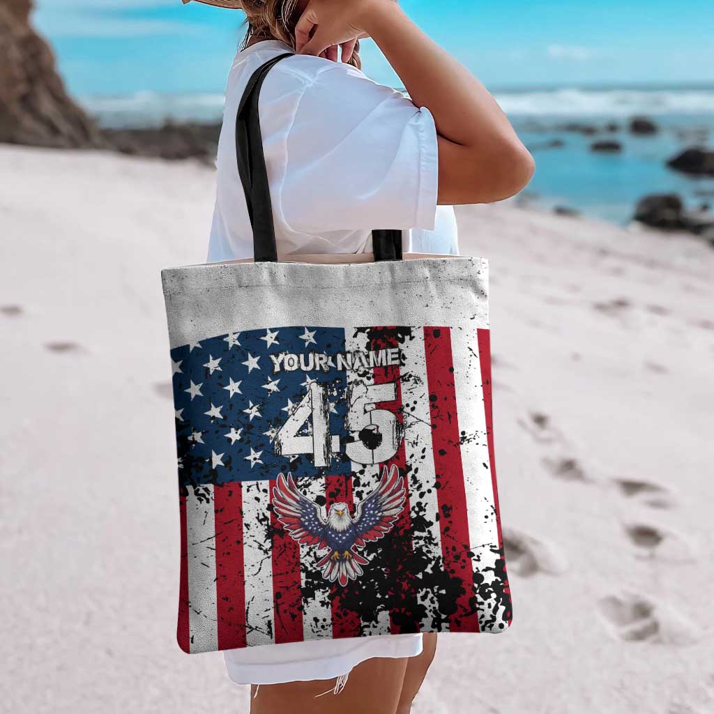 Custom American Flag Motocross Tote Bag with Eagle Graphic - Wonder Print Shop