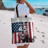 Custom American Flag Motocross Tote Bag with Eagle Graphic - Wonder Print Shop