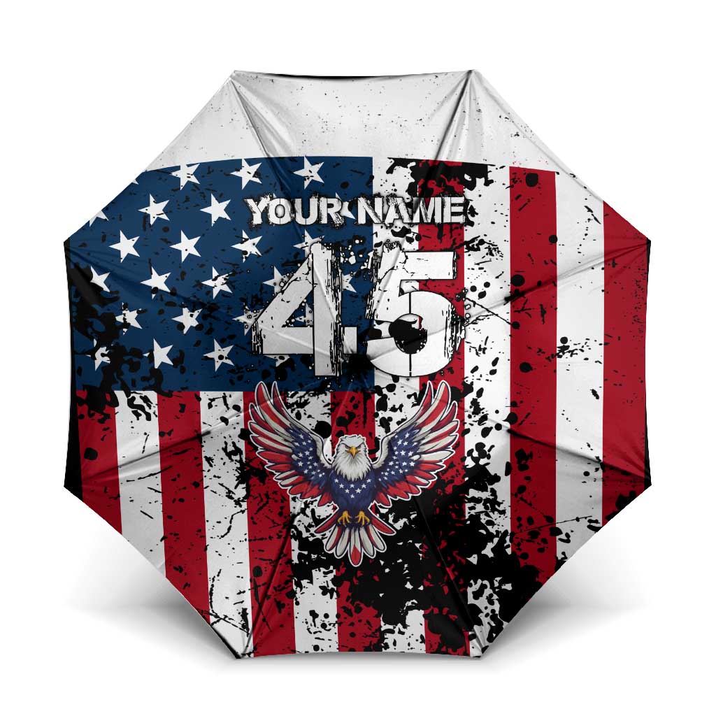 Custom American Flag Motocross Umbrella with Eagle Graphic - Wonder Print Shop