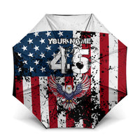 Custom American Flag Motocross Umbrella with Eagle Graphic - Wonder Print Shop