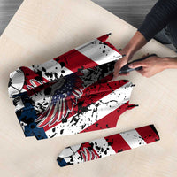 Custom American Flag Motocross Umbrella with Eagle Graphic - Wonder Print Shop
