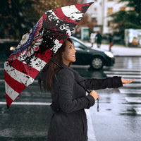 Custom American Flag Motocross Umbrella with Eagle Graphic - Wonder Print Shop