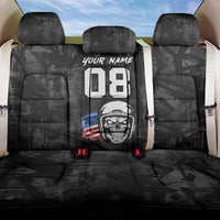 Custom American Flag Skull Motocross Back Car Seat Cover - Wonder Print Shop