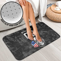 Custom American Flag Skull Motocross Bathroom Set - Wonder Print Shop