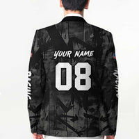 Custom American Flag Skull Motocross Blazer - Wonder Print Shop