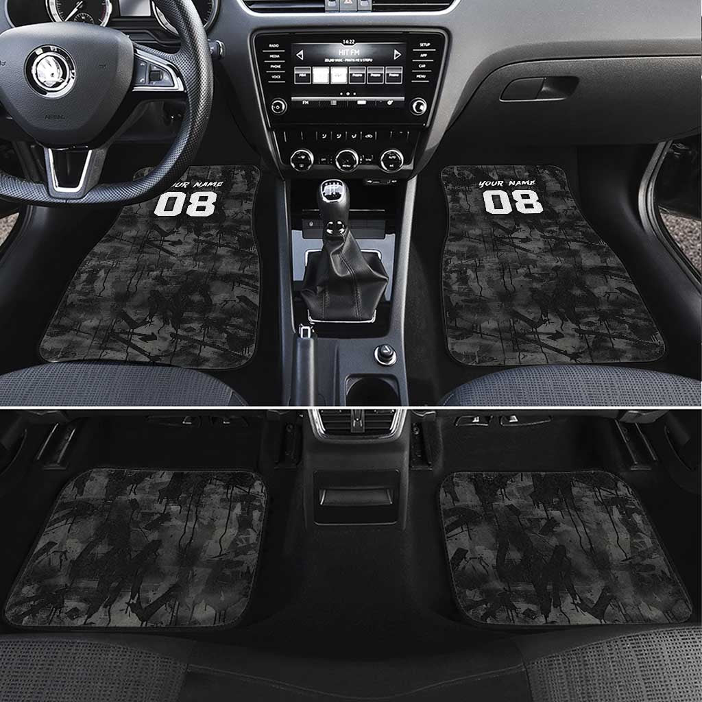 Custom American Flag Skull Motocross Car Mats - Wonder Print Shop