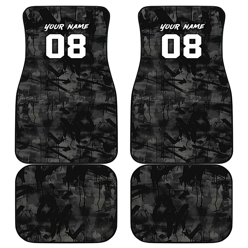 Custom American Flag Skull Motocross Car Mats - Wonder Print Shop