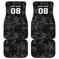 Custom American Flag Skull Motocross Car Mats - Wonder Print Shop