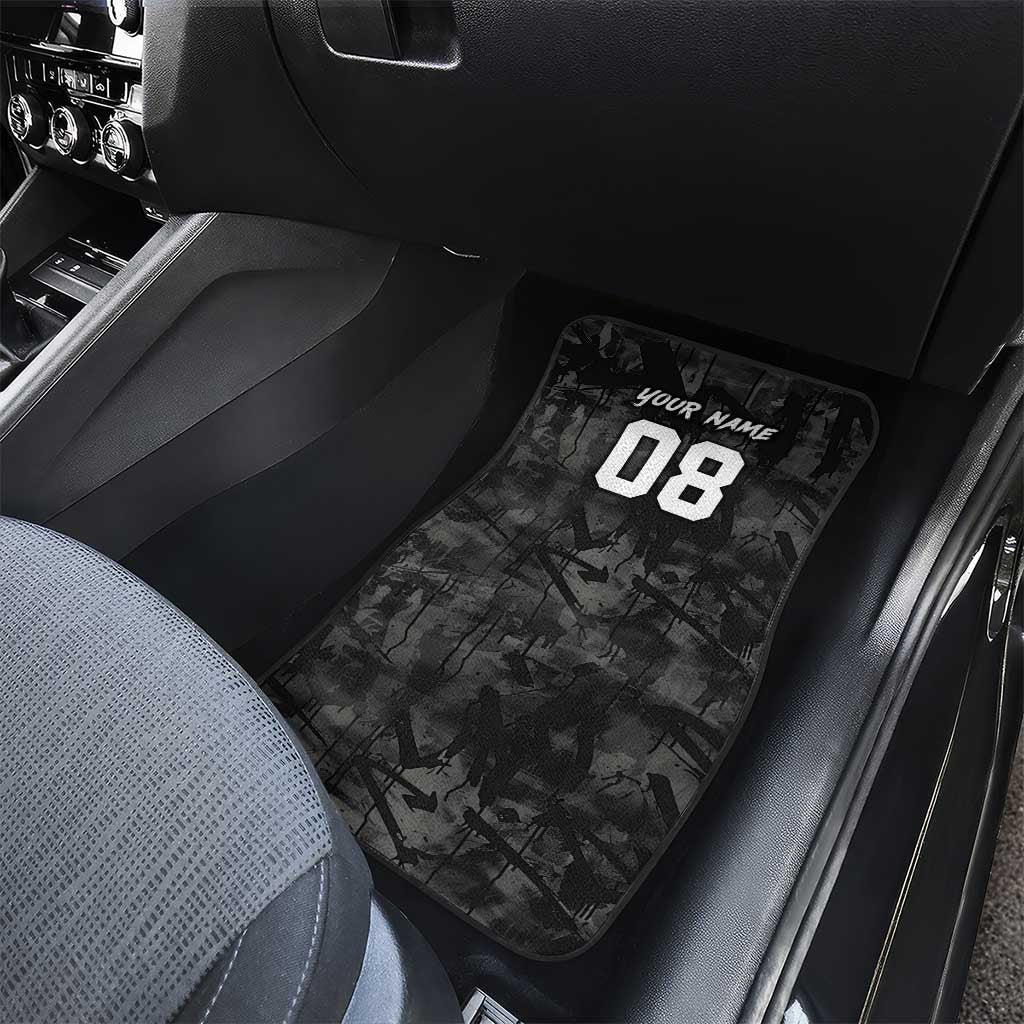 Custom American Flag Skull Motocross Car Mats - Wonder Print Shop