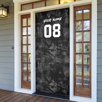 Custom American Flag Skull Motocross Door Cover - Wonder Print Shop