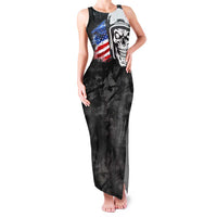 Custom American Flag Skull Motocross Family Matching Tank Maxi Dress and Hawaiian Shirt - Wonder Print Shop