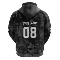 Custom American Flag Skull Motocross Hoodie - Wonder Print Shop