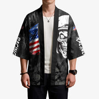 Custom American Flag Skull Motocross Kimono - Wonder Print Shop