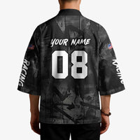 Custom American Flag Skull Motocross Kimono - Wonder Print Shop