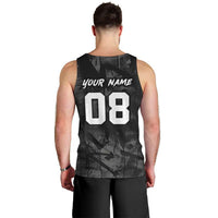 Custom American Flag Skull Motocross Men Tank Top - Wonder Print Shop