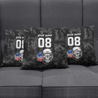 Custom American Flag Skull Motocross Pillow Cover - Wonder Print Shop