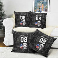 Custom American Flag Skull Motocross Pillow Cover - Wonder Print Shop