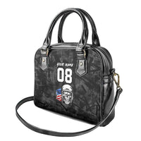 Custom American Flag Skull Motocross Shoulder Handbag - Wonder Print Shop