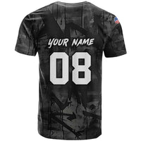 Custom American Flag Skull Motocross T Shirt - Wonder Print Shop