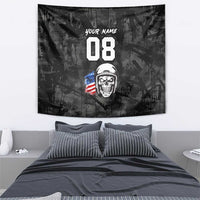 Custom American Flag Skull Motocross Tapestry - Wonder Print Shop