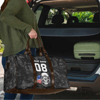 Custom American Flag Skull Motocross Travel Bag - Wonder Print Shop