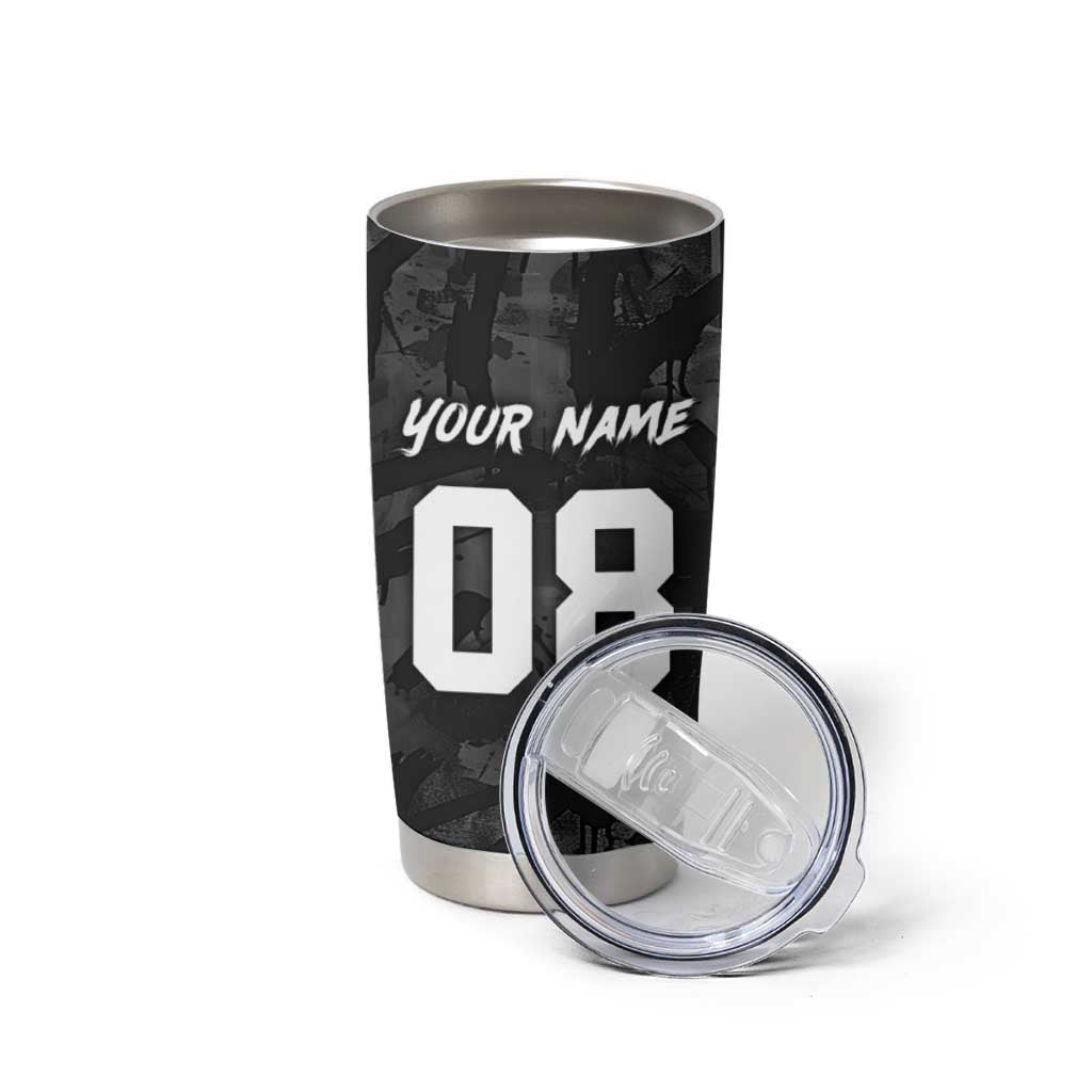 Custom American Flag Skull Motocross Tumbler Cup - Wonder Print Shop