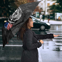 Custom American Flag Skull Motocross Umbrella - Wonder Print Shop