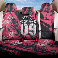 Custom Extreme Motocross Pink Back Car Seat Cover with Bold Tire Track Graphics - Wonder Print Shop