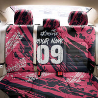 Custom Extreme Motocross Pink Back Car Seat Cover with Bold Tire Track Graphics - Wonder Print Shop