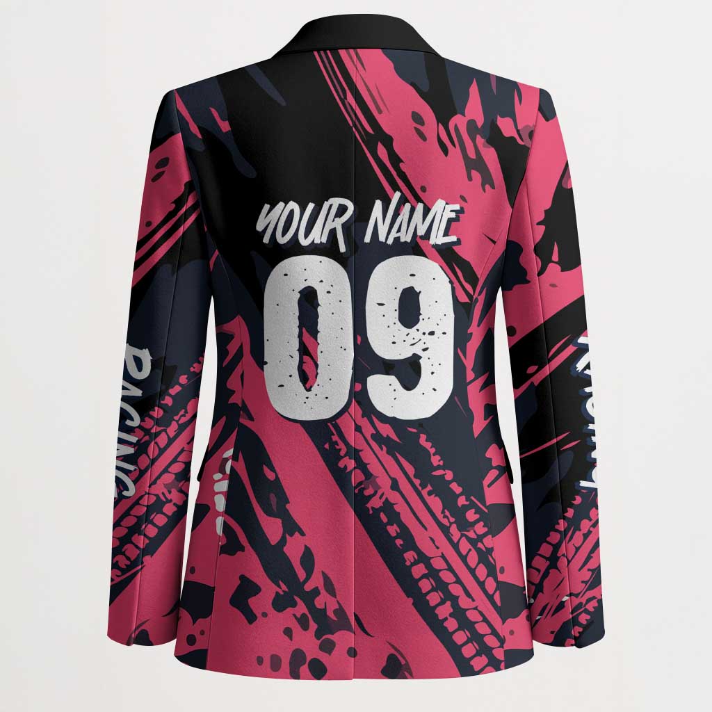 Custom Extreme Motocross Pink Blazer with Bold Tire Track Graphics - Wonder Print Shop