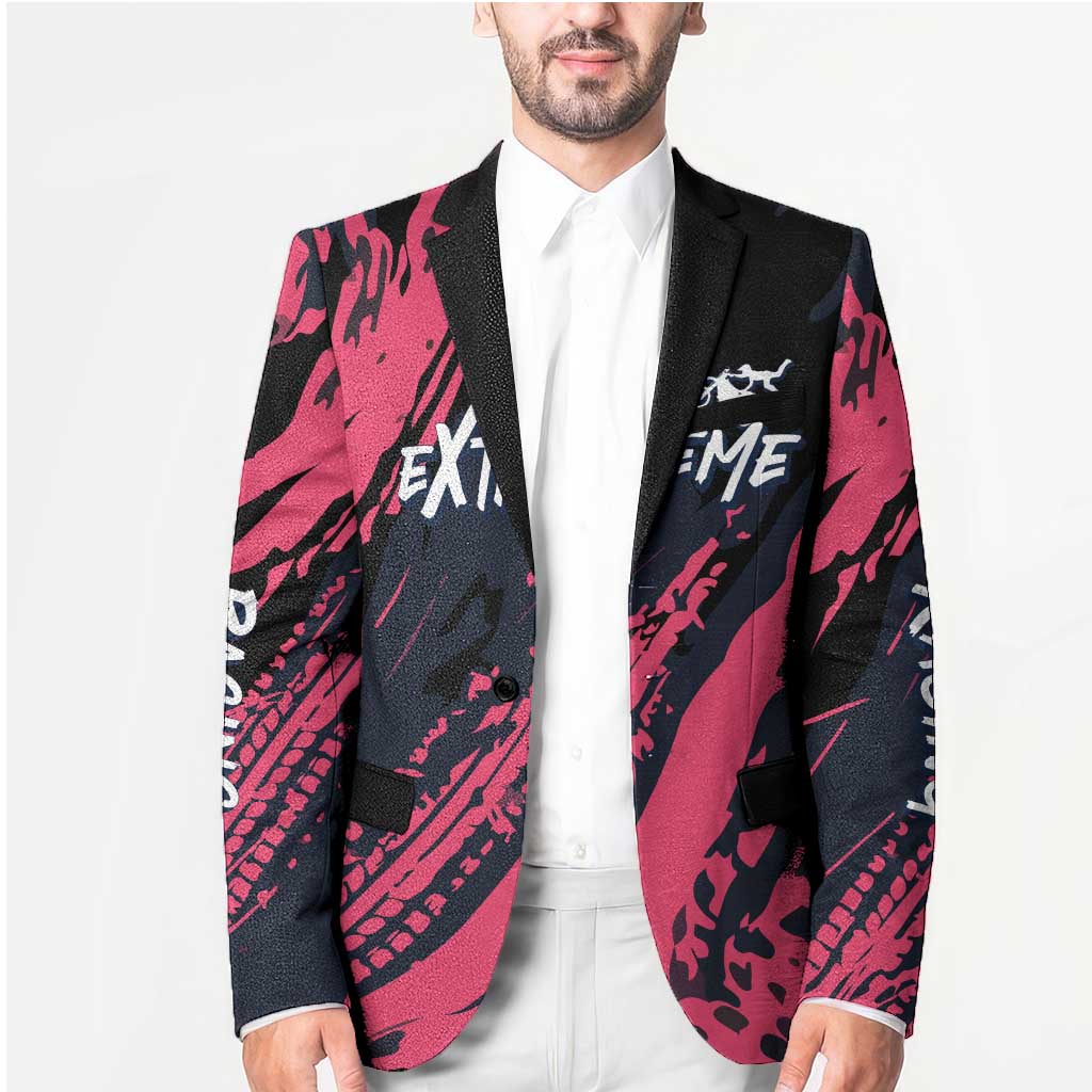 Custom Extreme Motocross Pink Blazer with Bold Tire Track Graphics - Wonder Print Shop